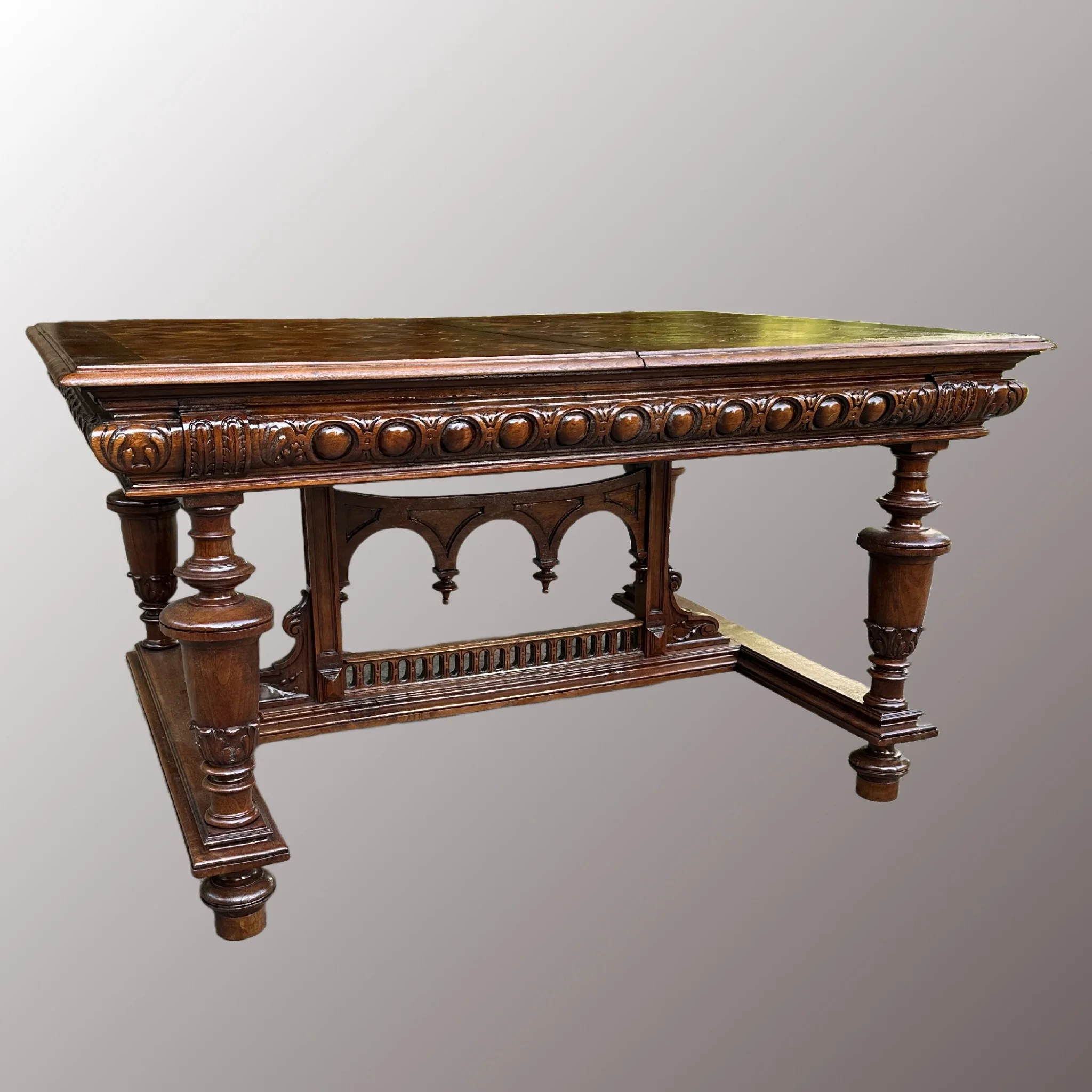 Gigantikus neoreneszánsz étkező asztal - 2. nézet