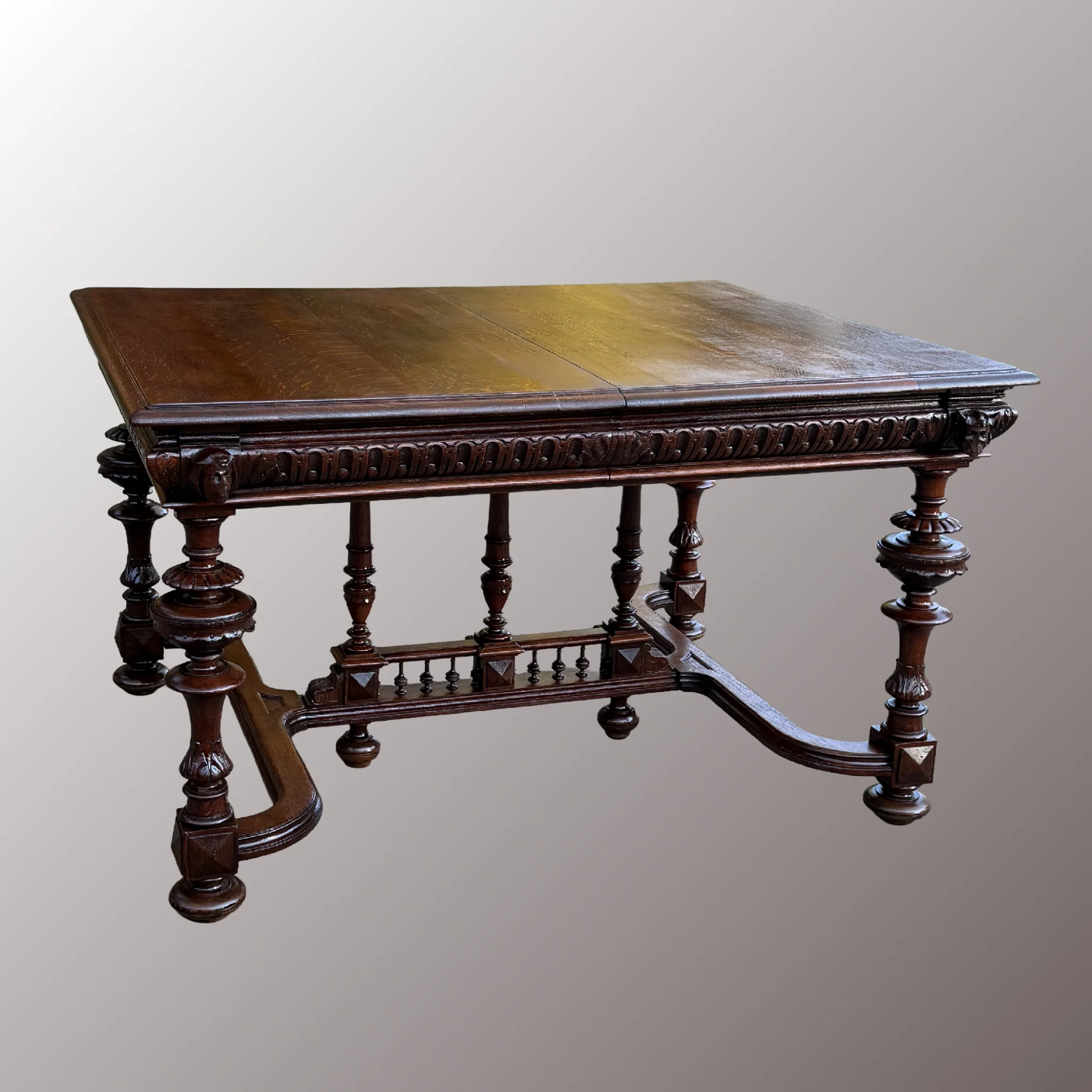 Historizáló antik étkezőasztal - 4. nézet