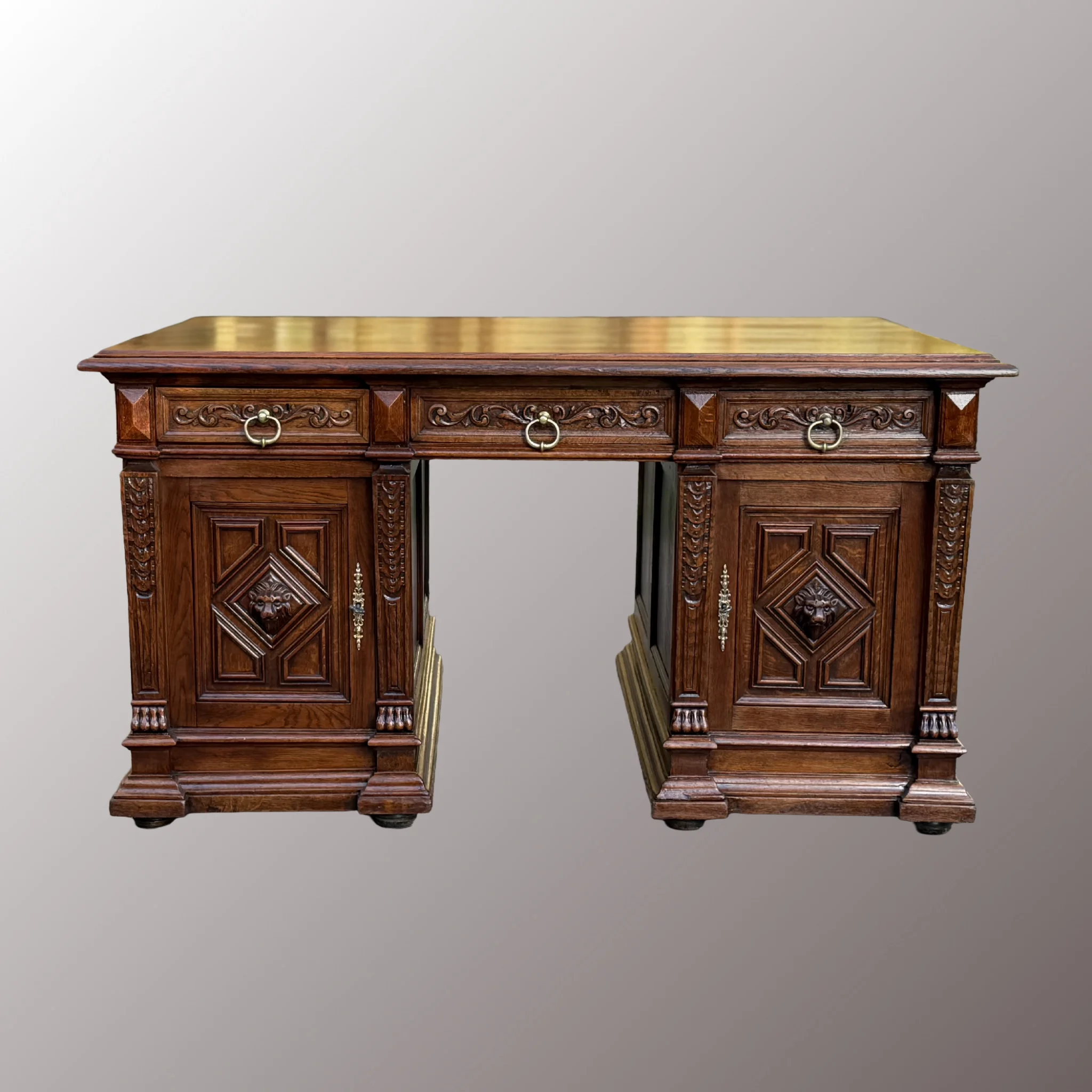 Neoreneszánsz íróasztal - 4. nézet