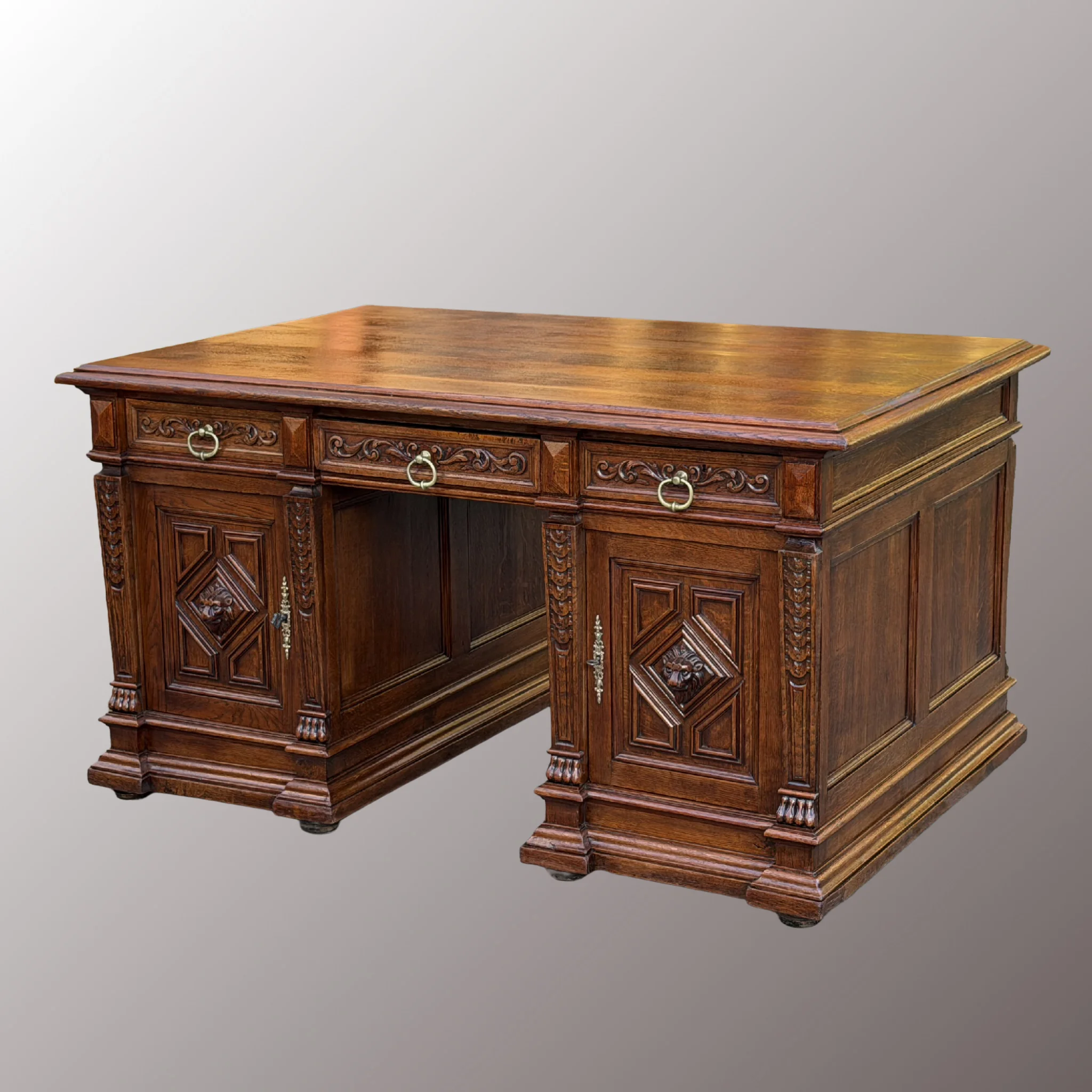 Neoreneszánsz íróasztal - 6. nézet