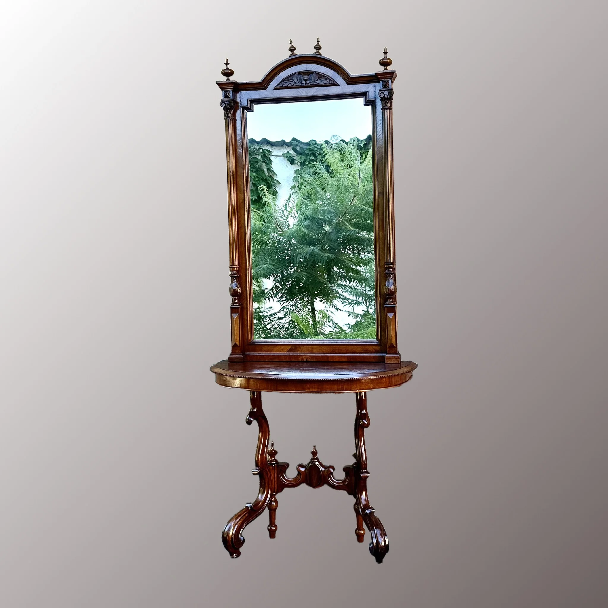 Ónémet konzol asztal tükörrel - 3. nézet