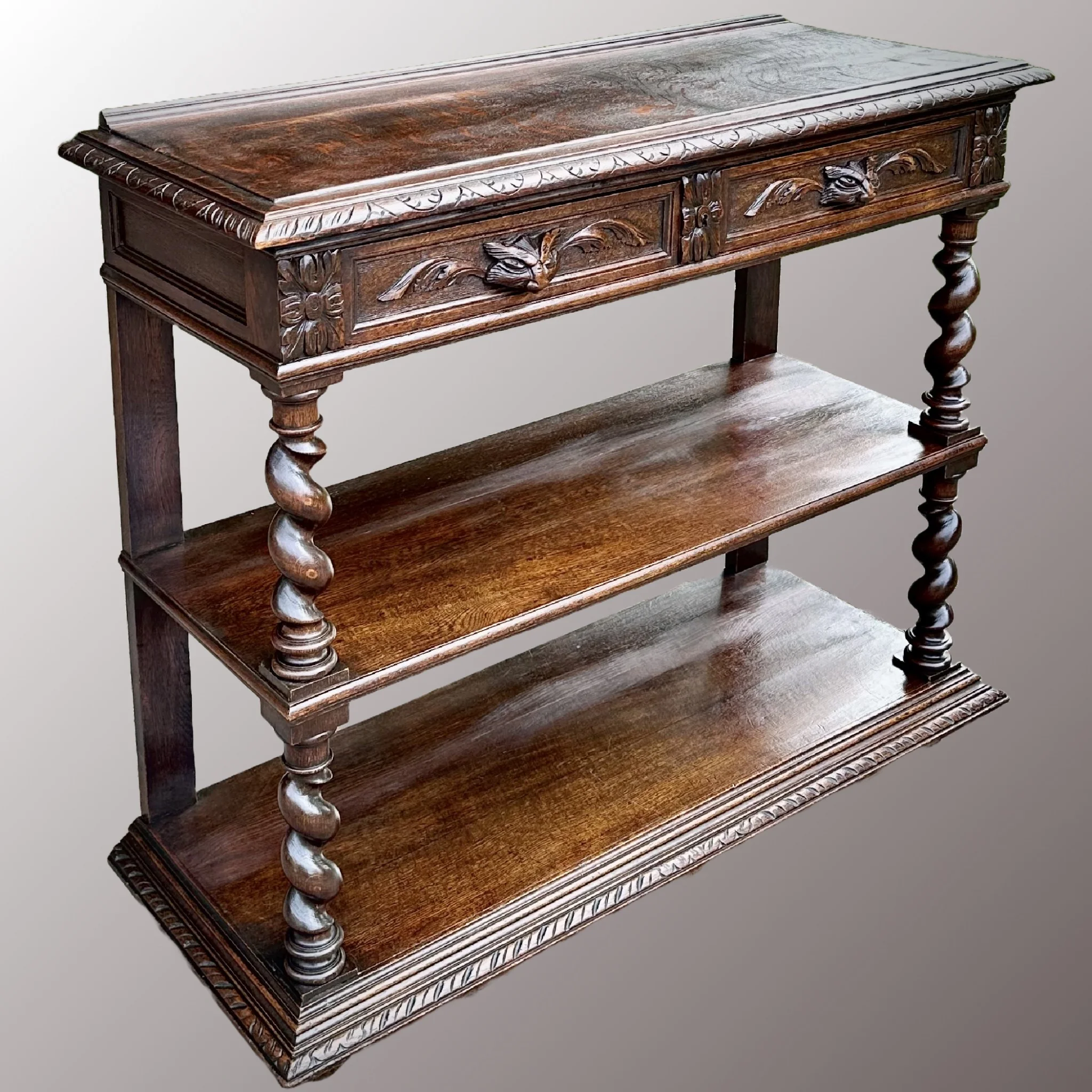 Historizáló tálalóasztal - 2. nézet