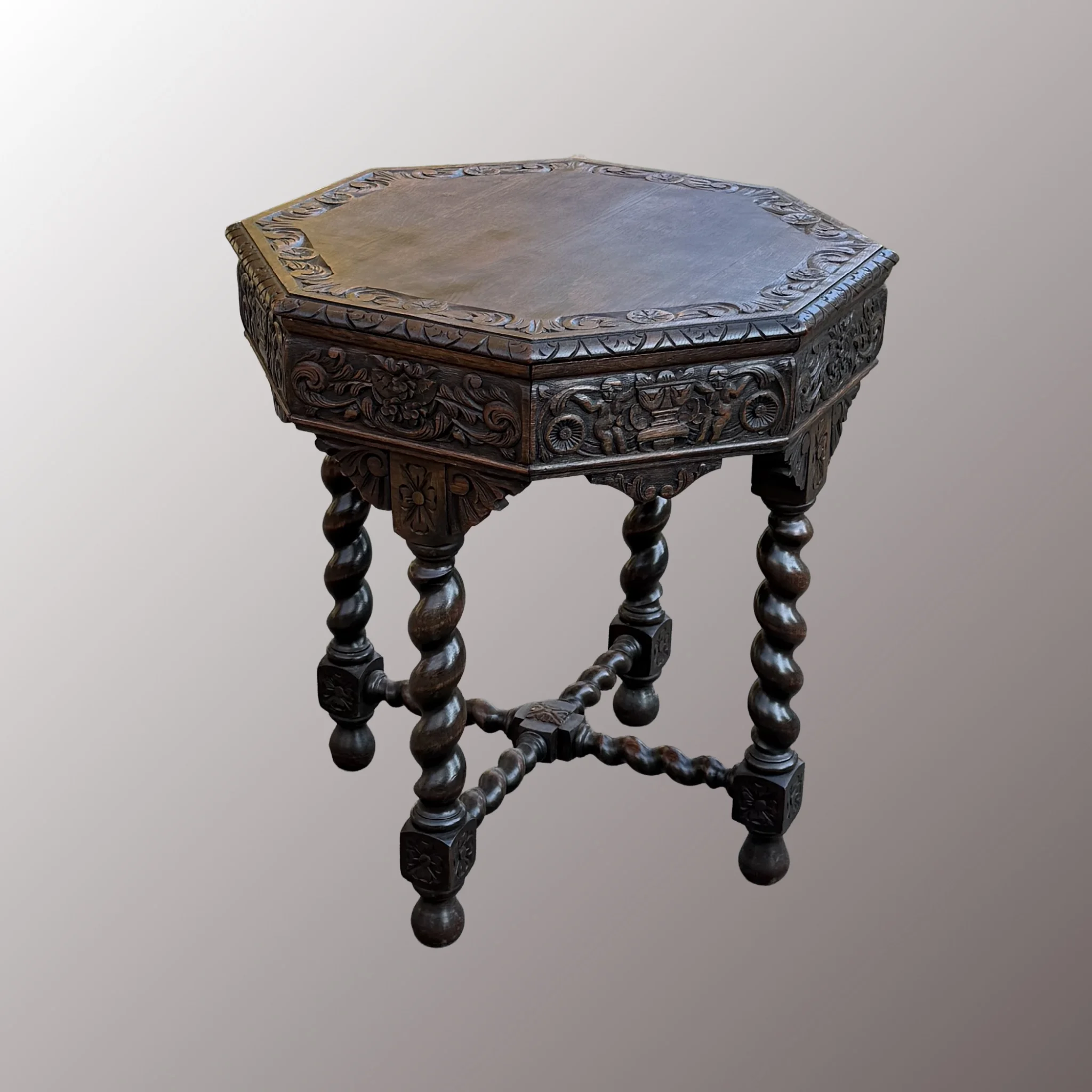 Neoreneszánsz kisasztal - 3. nézet