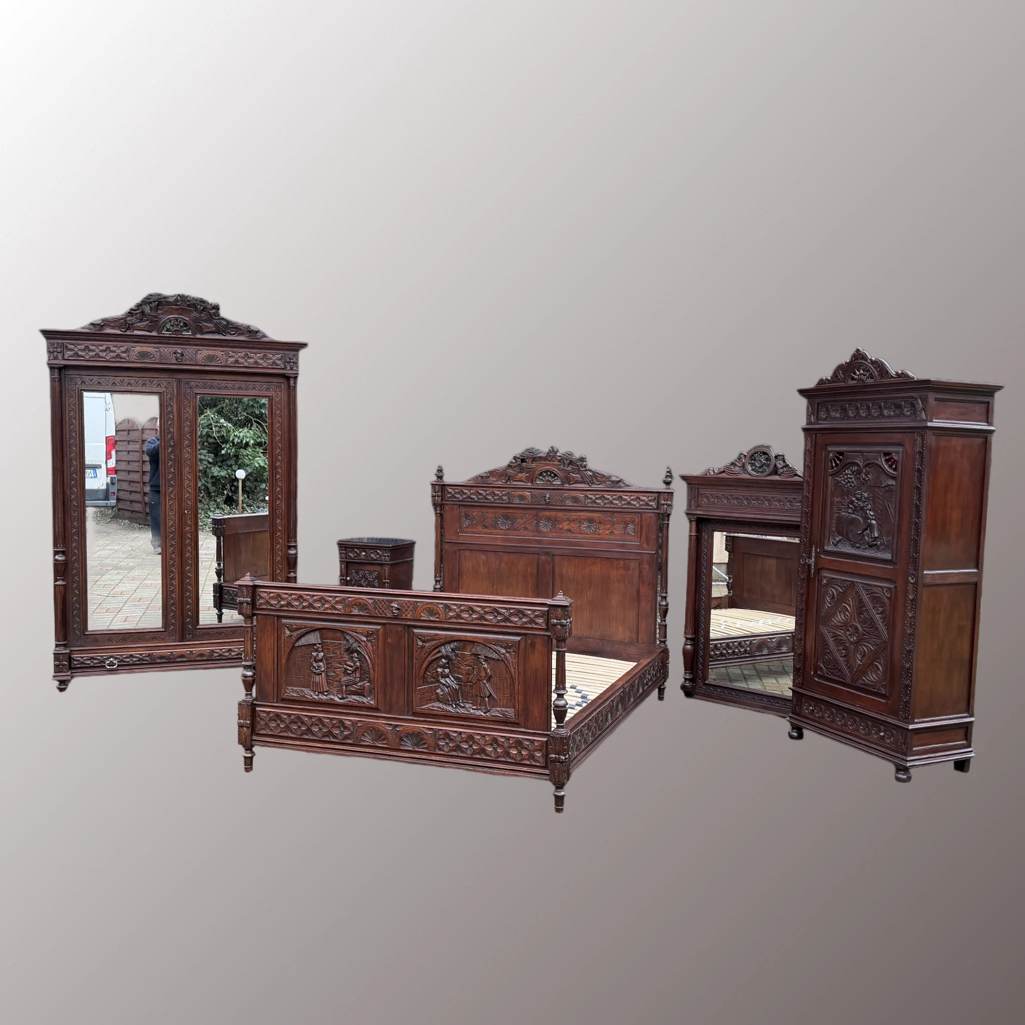 Breton stílusú hálószoba garnitúra - 3. nézet