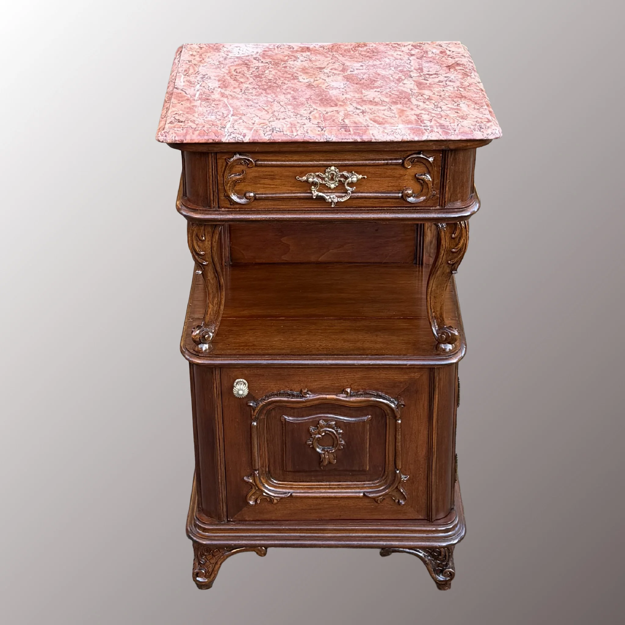 Neobarokk éjjeliszekrény párban - 5. nézet