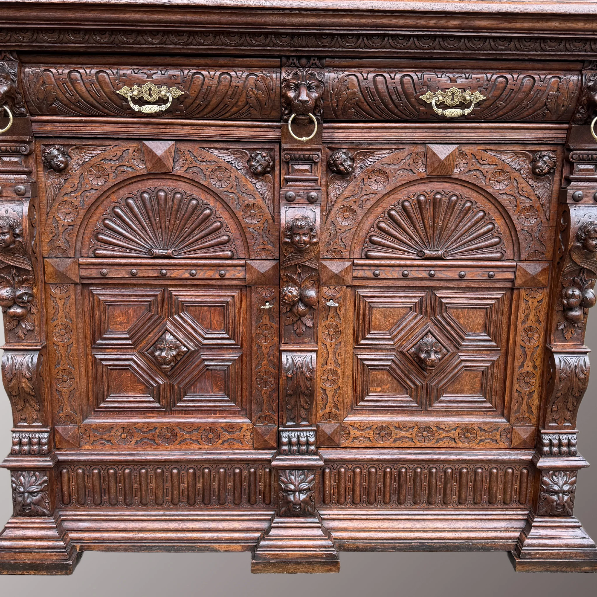 Neoreneszánsz kabinetszekrény - 5. nézet