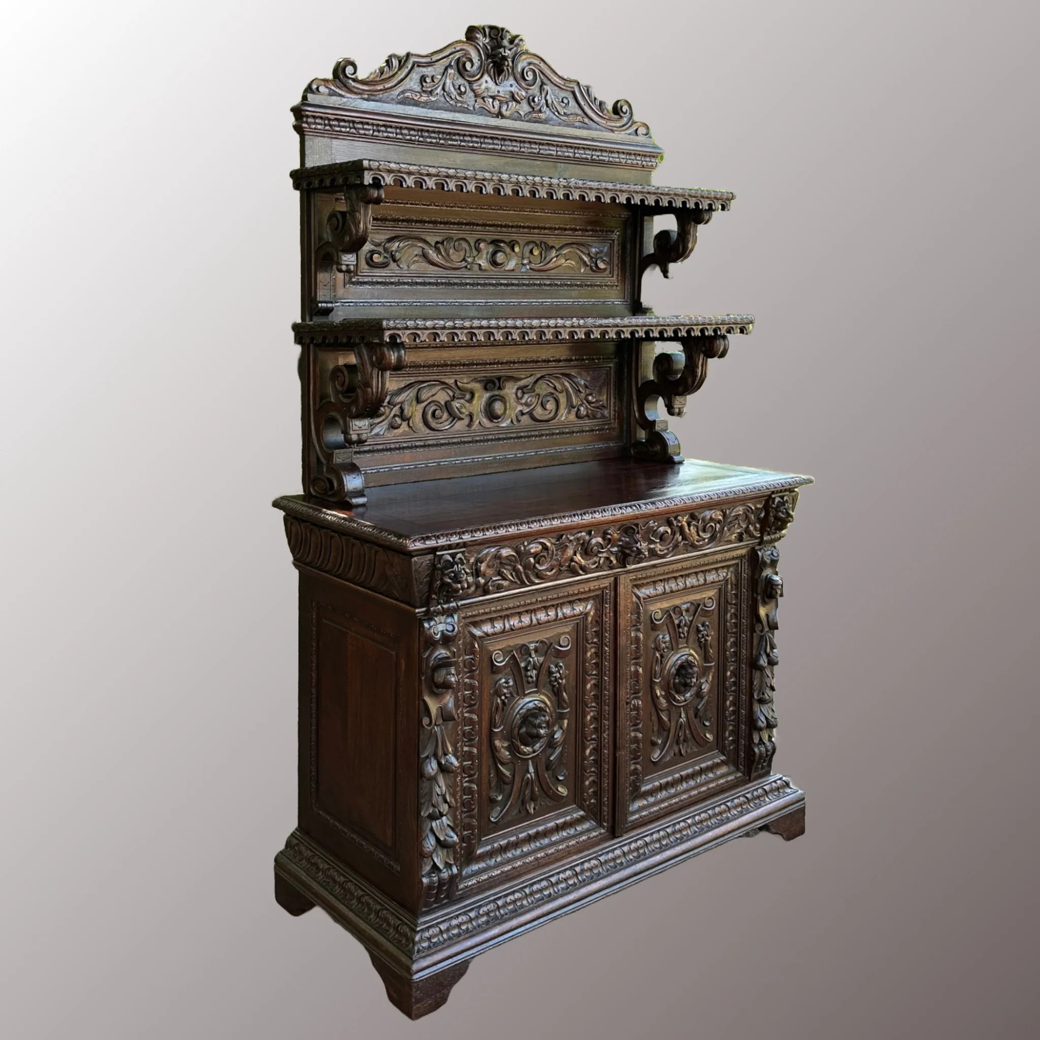 Neoreneszánsz pohárszék - 3. nézet