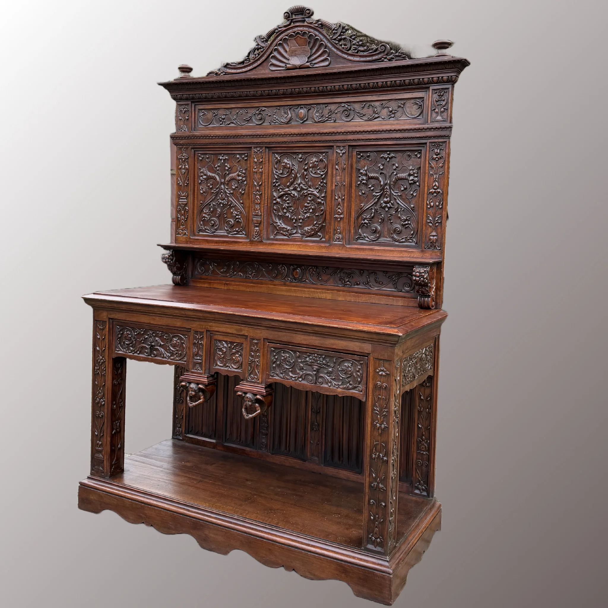 Neoreneszánsz pohárszék - 3. nézet