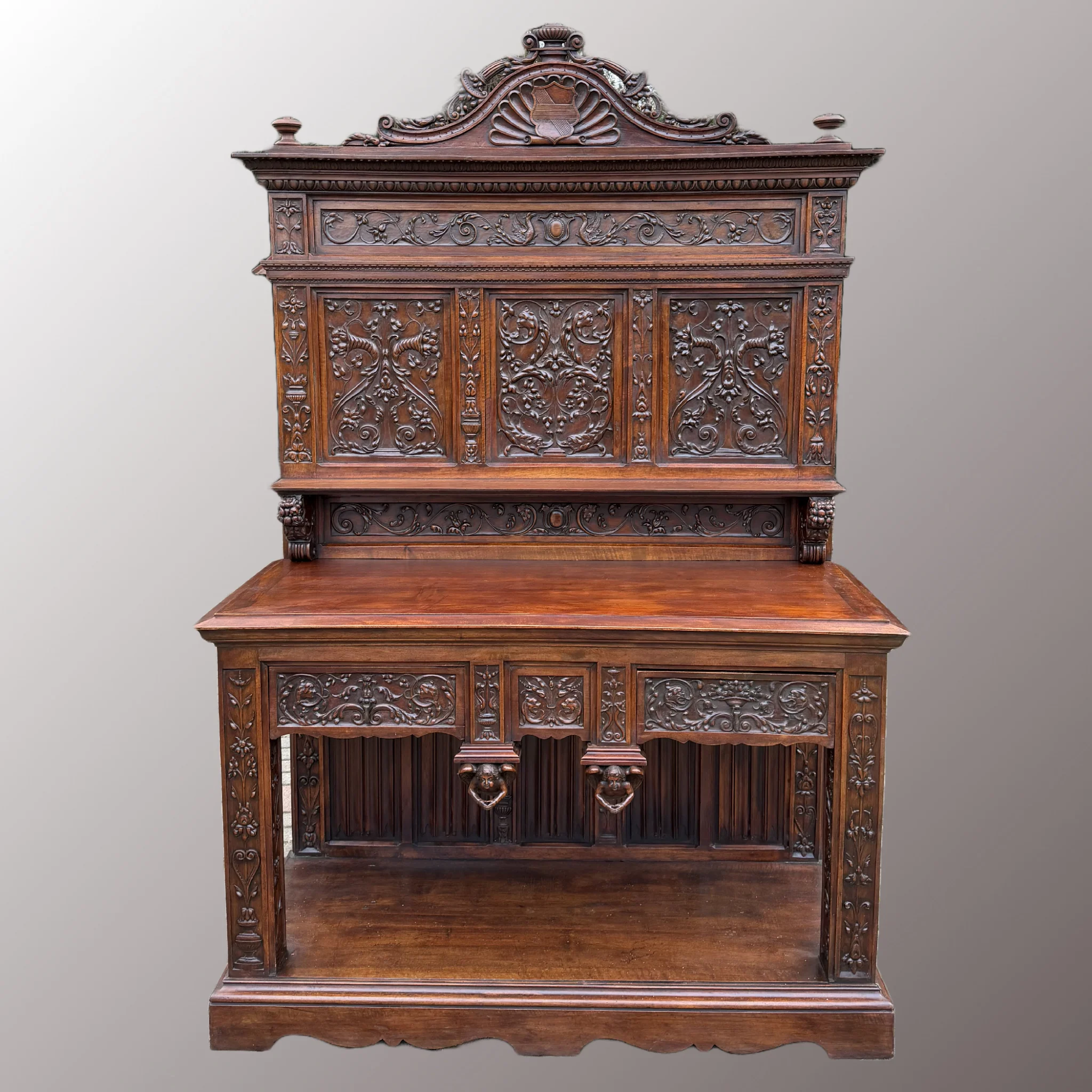 Neoreneszánsz pohárszék - 4. nézet