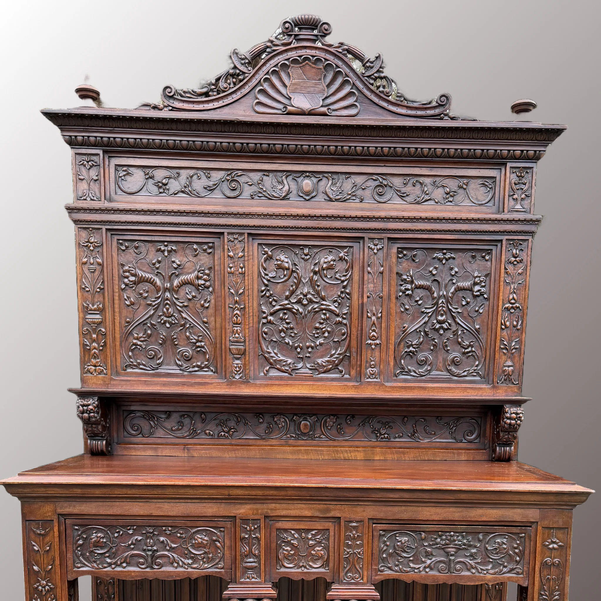 Neoreneszánsz pohárszék - 5. nézet