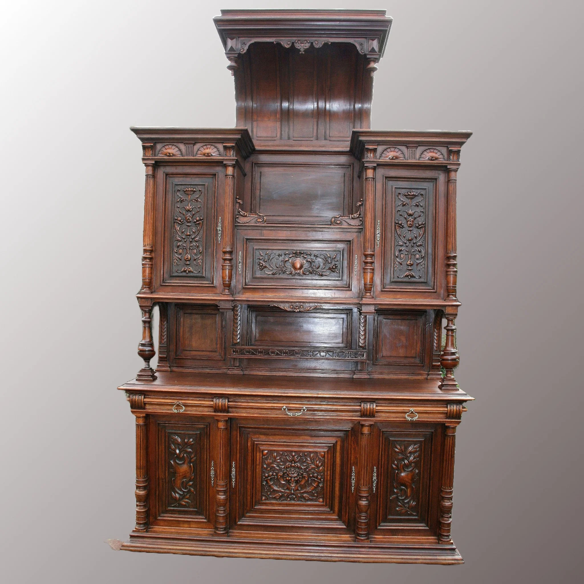 Neoreneszánsz tálalószekrény - 2. nézet