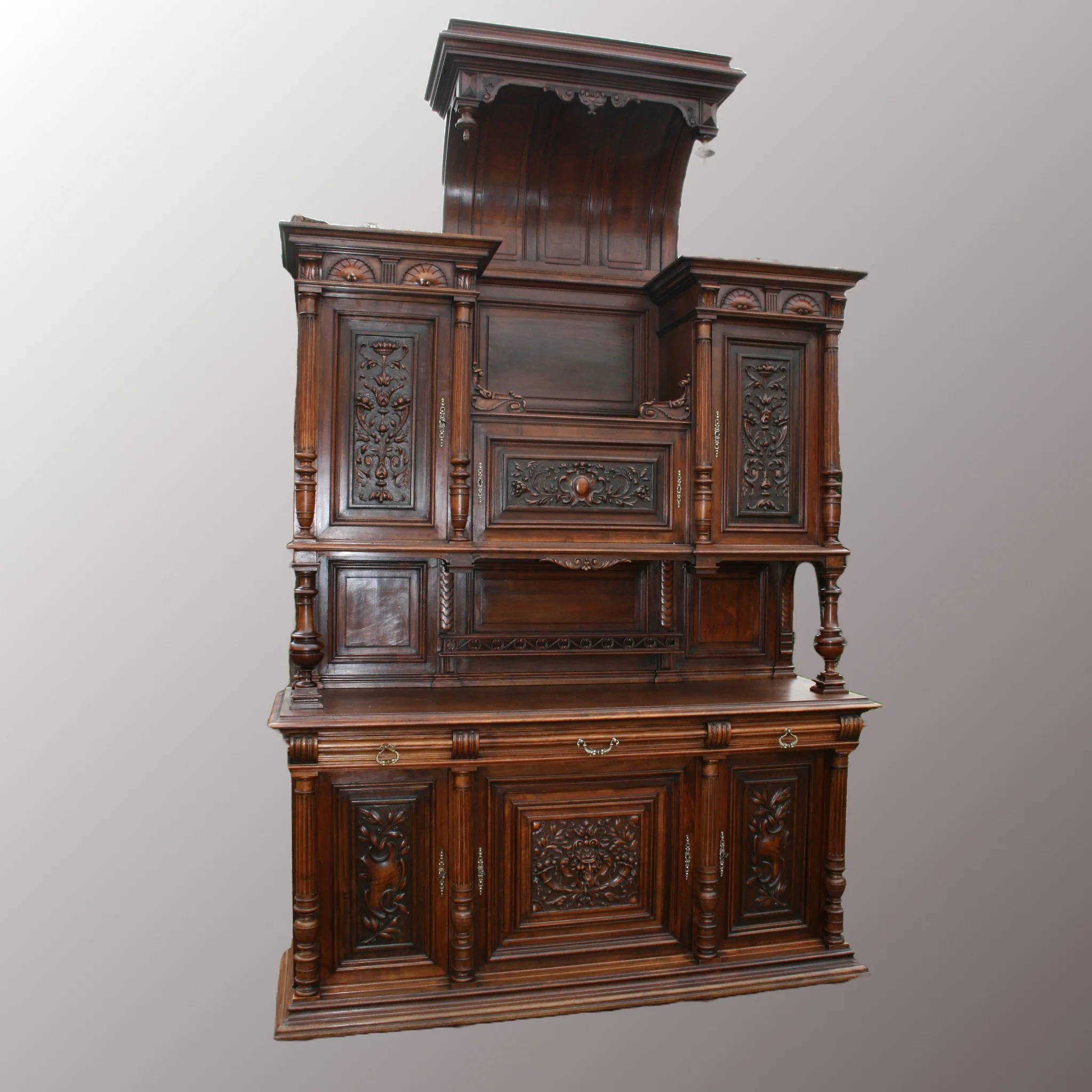 Neoreneszánsz tálalószekrény - 3. nézet