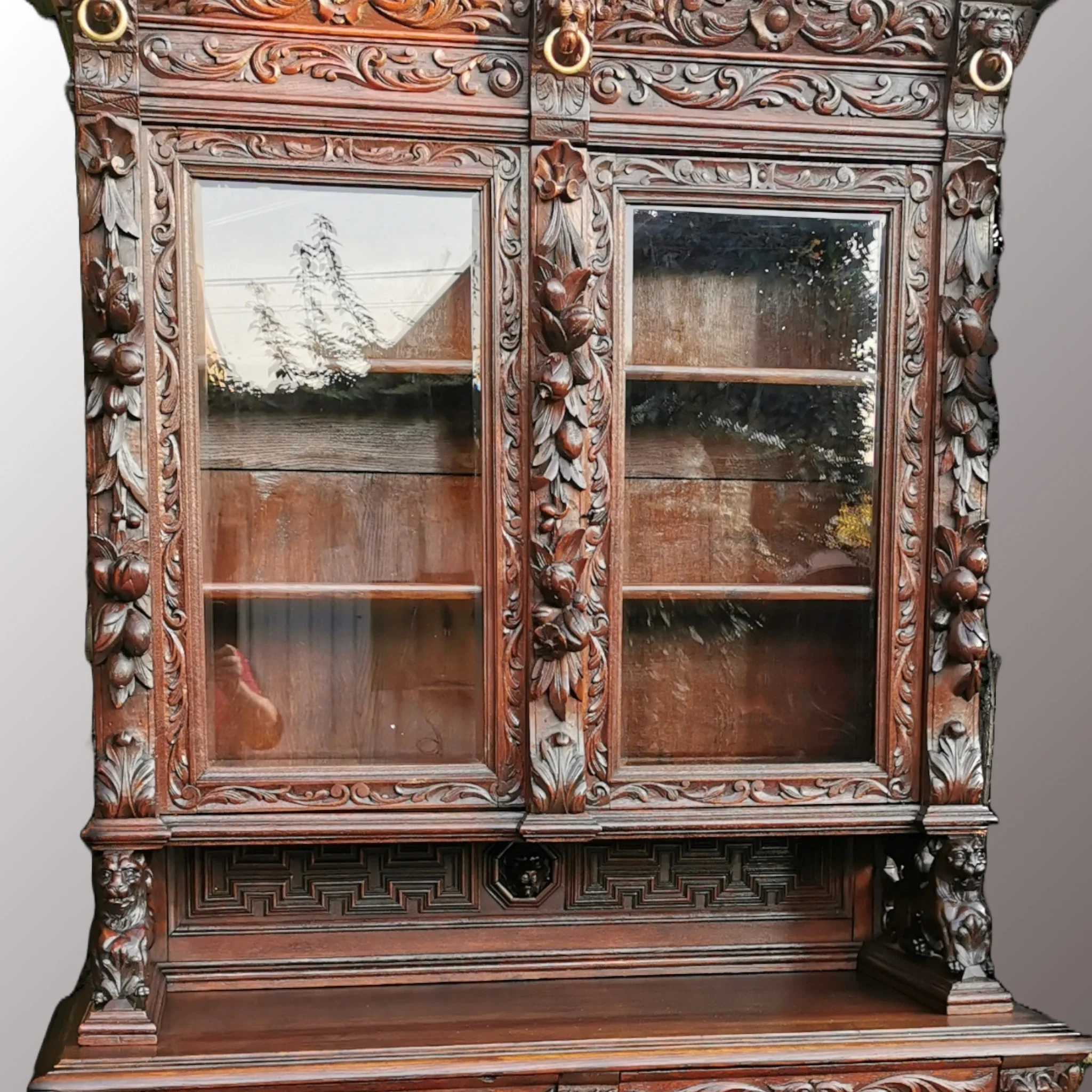 Neoreneszánsz tálalószekrény - 2. nézet