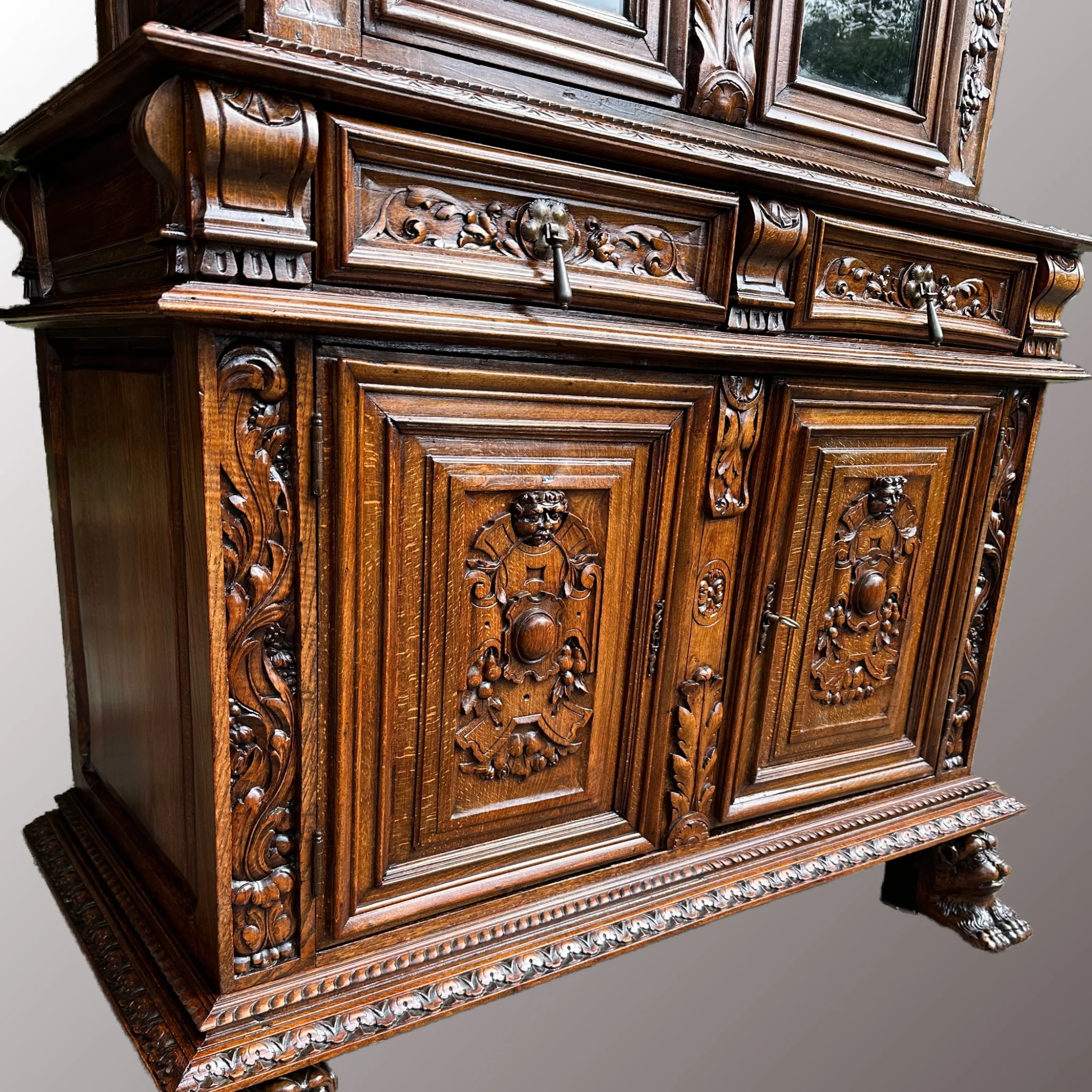 Neoreneszánsz tálalószekrény - 4. nézet