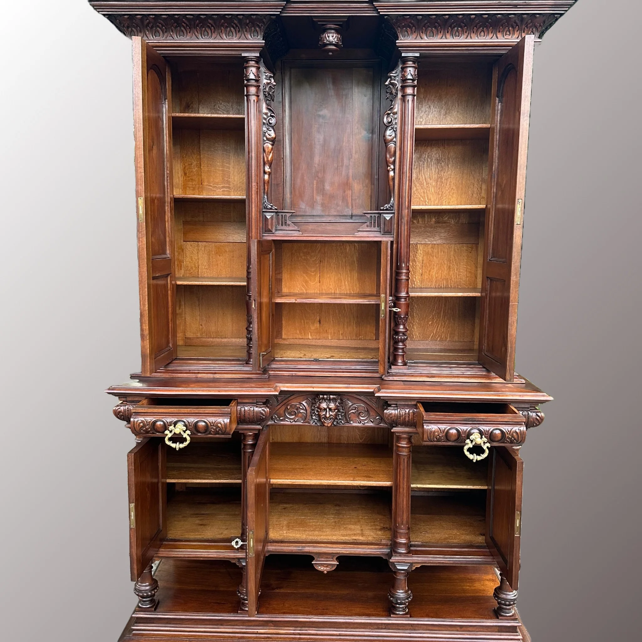 Neoreneszánsz tálalószekrény - 4. nézet