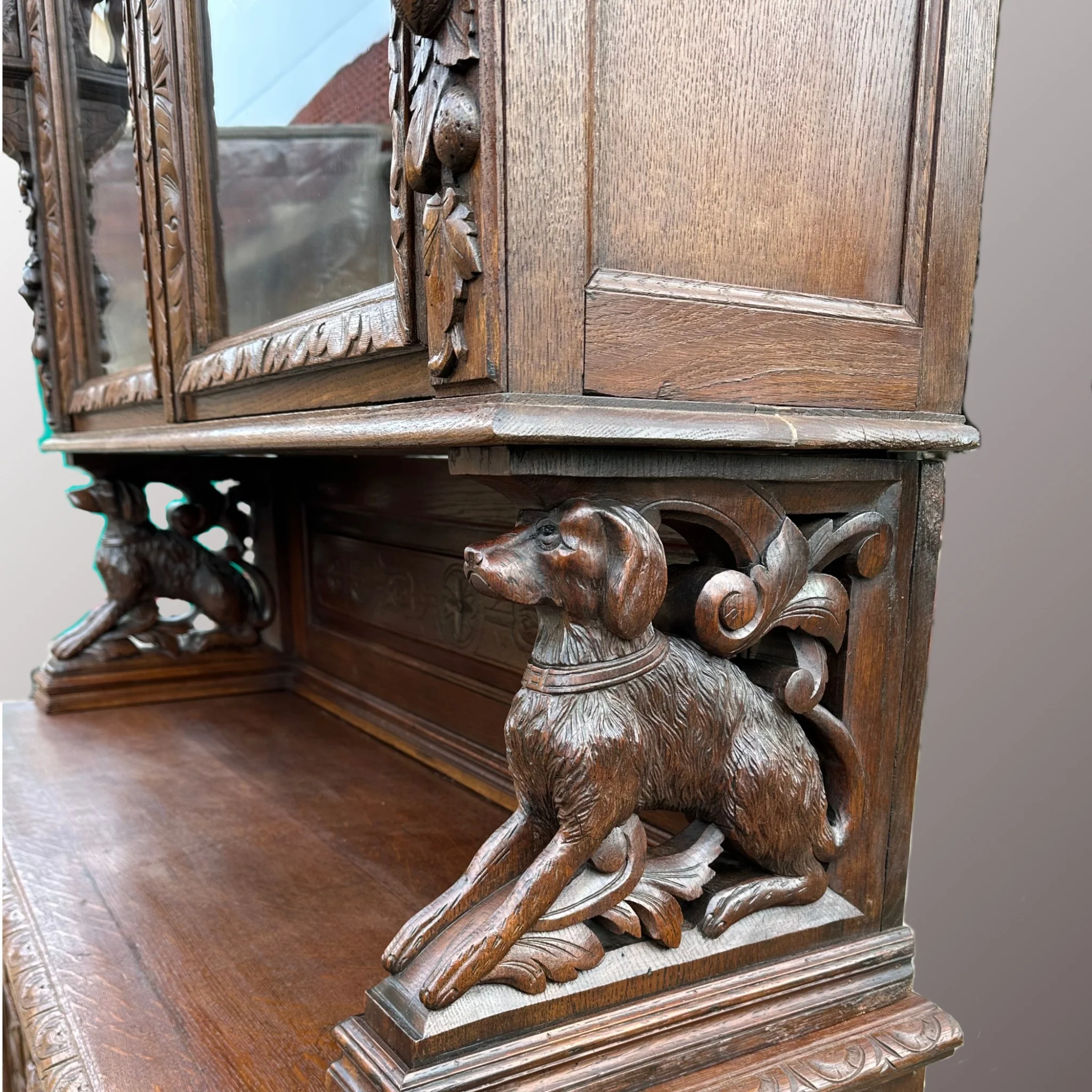 Neoreneszánsz tálalószekrény - 4. nézet