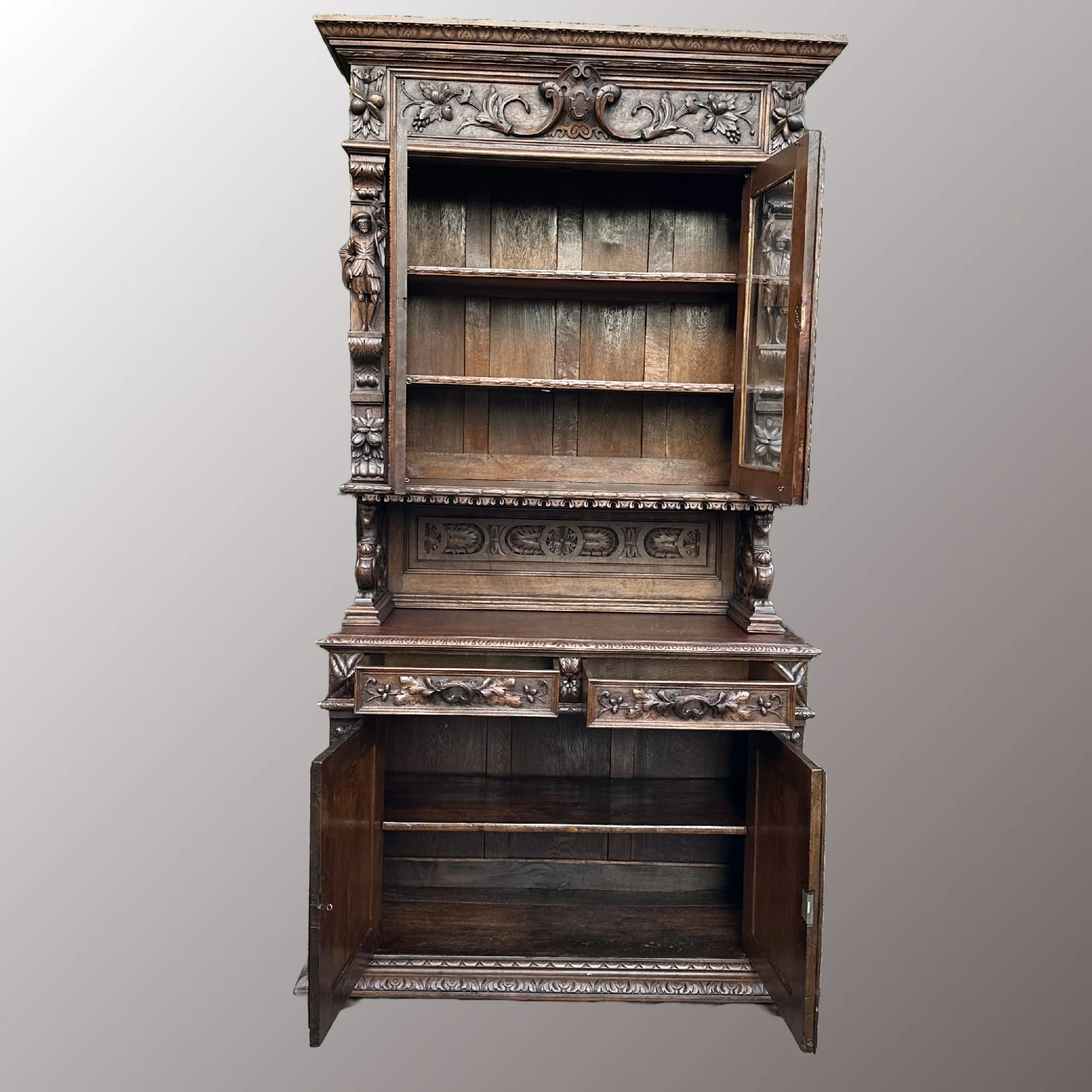 Neoreneszánsz tálalószekrény - 3. nézet