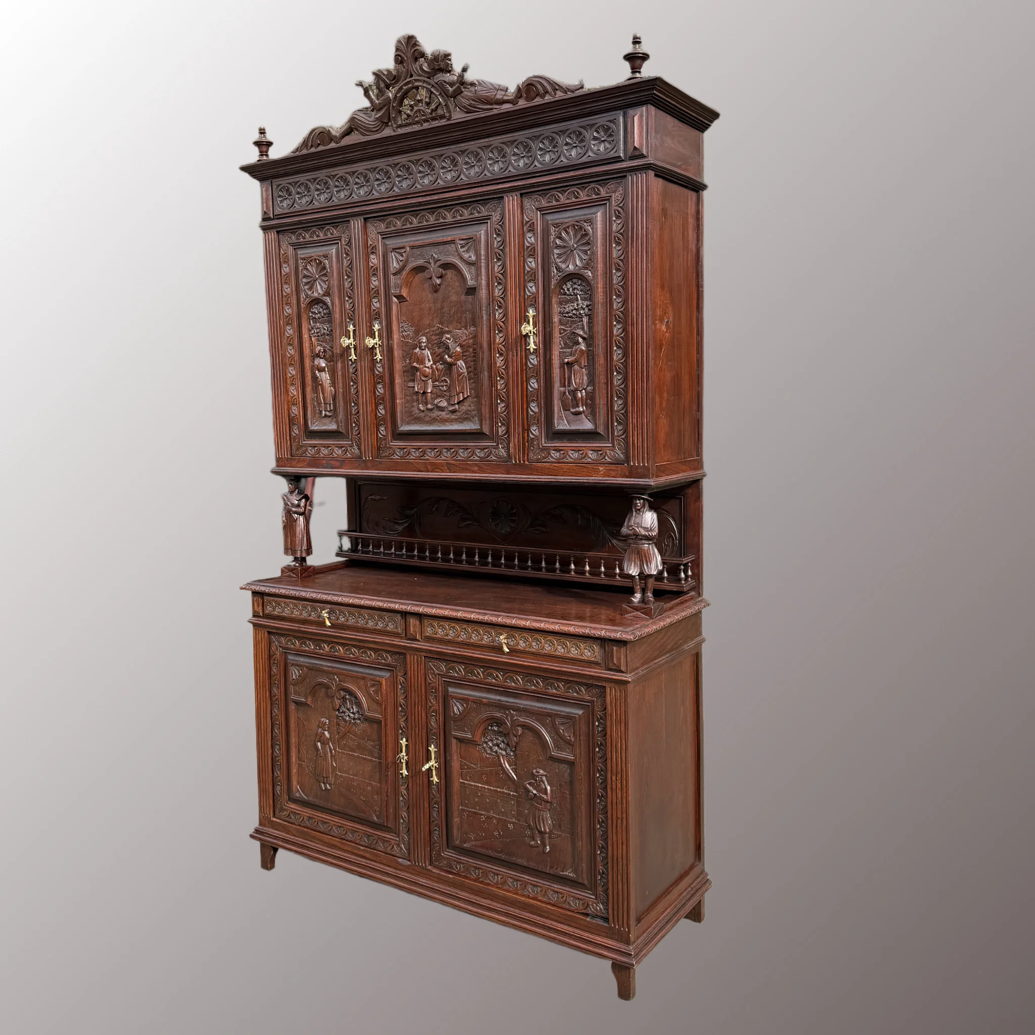 Breton tálalószekrény - 3. nézet