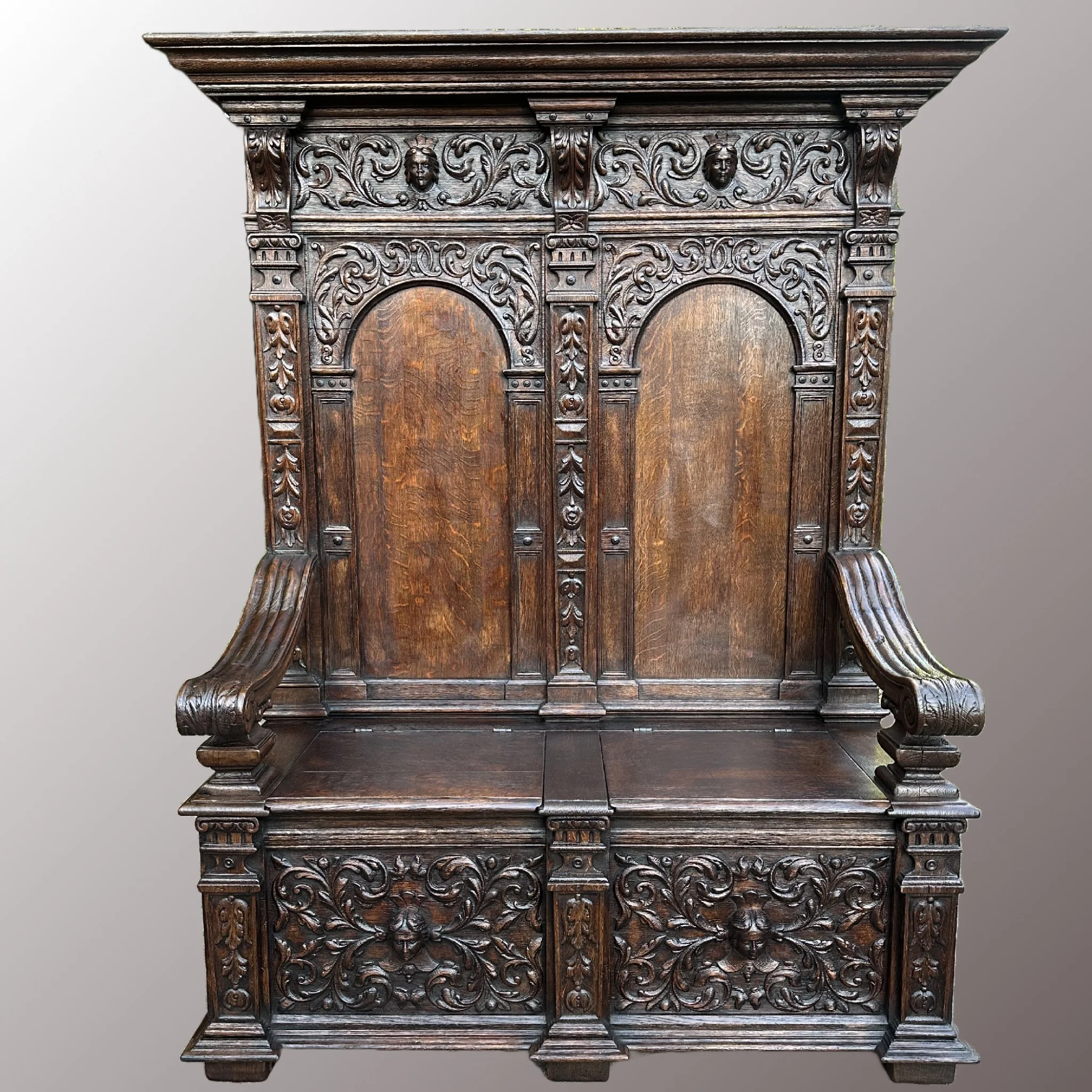 Restaurált Neoreneszánsz pad