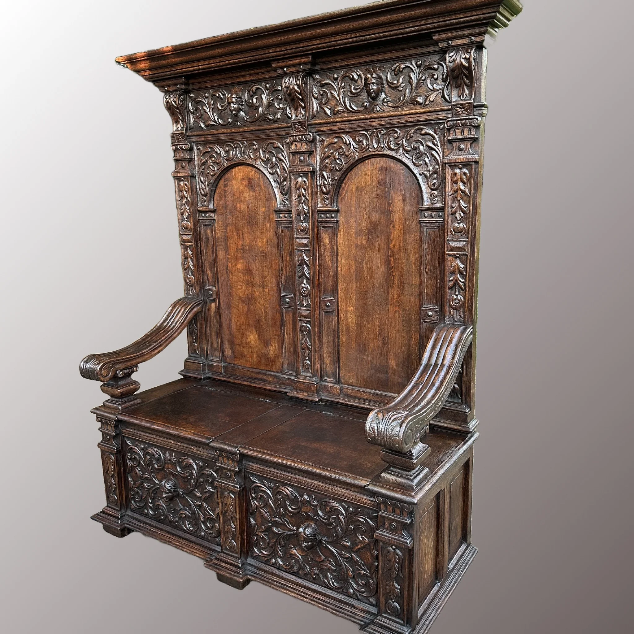 Neoreneszánsz pad - 3. nézet