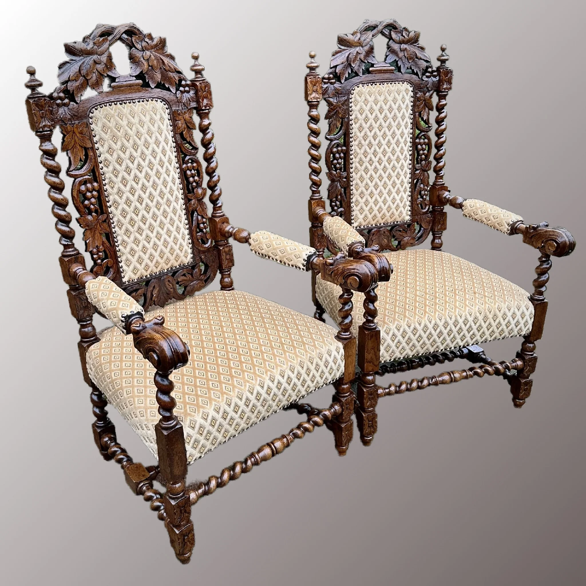 Historizáló trónszék páros - 4. nézet